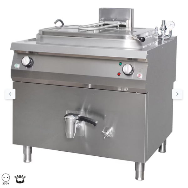 Τηγάνι βρασμού Premium 265L - αέριο - έμμεσο - 100cm πλάτος - 90cm βάθος